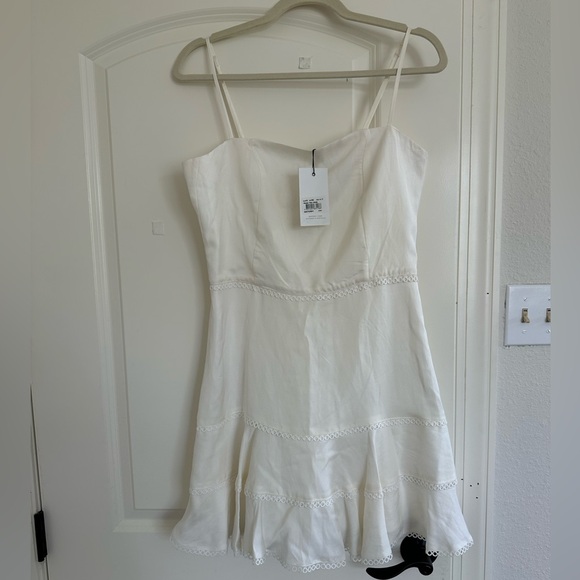 White Bardot Mini Dress - Picture 1 of 5